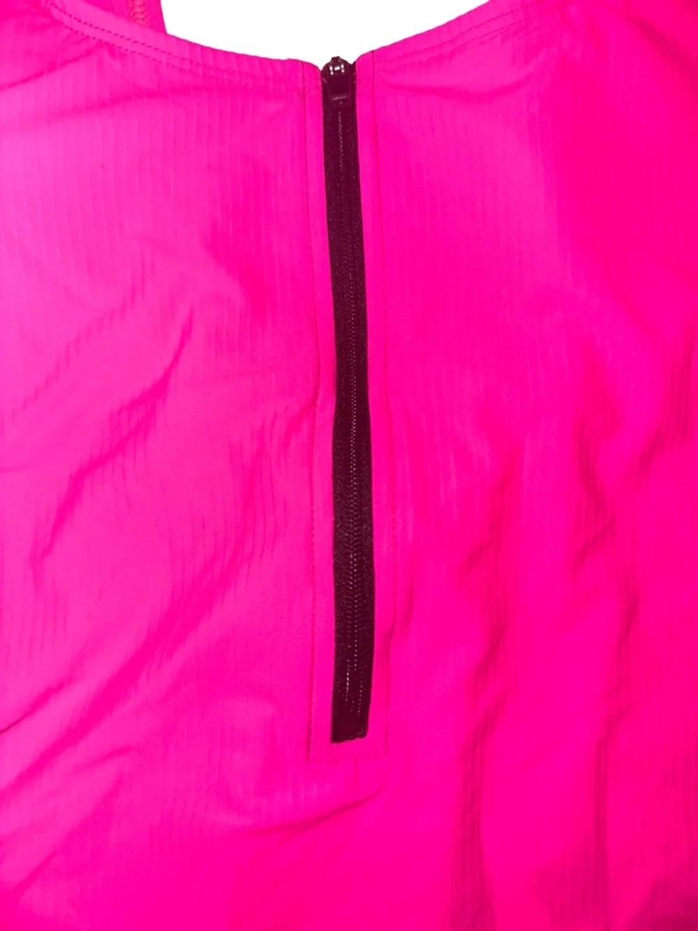 NWT Hot Pink One-Piece Swimsuit with Front Zip Medium